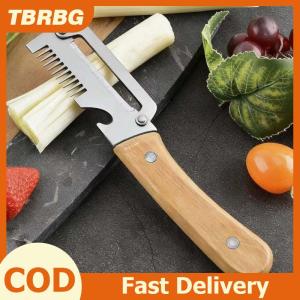 🔥🔥🔥TBRBG Thép không gỉ Rau Peeler đa chức năng UltraSharp lưỡi cho nhà bếp Sử dụng nhanh chóng lột cà rốt khoai tây và rau khác Đa chức năng Rau Peeler nhà bếp 2 trong 1 thép không gỉ Peeler với tay cầm bằng gỗ và mở chai
