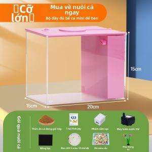 NAICHONG | Bể Cá Mini Tự Hoàn Lưu Cho Người Lười