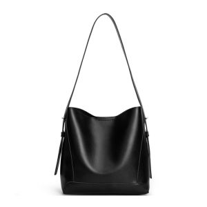 Leacat Large capacity bucket bag high-end tote bag niche fashion womens shoulder and armpit bag