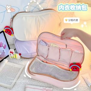 กระเป๋าใส่เสื้อผ้าชั้นในเดินทางแบบพกพา น้ำหนักเบา สำหรับใส่ถุงเท้า กางเกงชั้นใน กระเป๋าแยกเสื้อผ้าสำหรับเดินทางแบบใหม่