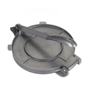Durable Aluminum Tortilla Press for Handmade Corn Flatbread with Cast Iron Look