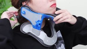 Thiết bị kéo cột sống cổ đĩa đệm nẹp cổ sưởi ấm hỗ trợ thoát vị vùng cổ vay gáy có thể điều chỉnh kéo giãn cột sống Dụng cụ hỗ trợ nẹp cổ
