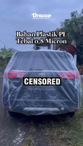 Body Cover Mobil Sarung Mobil Transparan Tebal DRACCO-Ukuran Mobil Sedan Bonus Tas Penyimpanan