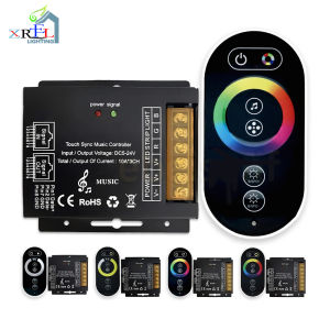 LED Strip Music RJ45 Sync Touch Controller DC 5V 12V 24V Single/Dual Color CCT RGB RGBW RGBWC RF Wireless Remote Control Dimmer