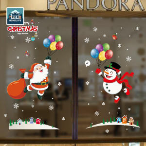 Christmas Window Clings for Glass WindowsChristmas Window Decals Santa Clause Gnome Elf Snowman Reindeer Party Cling Decor for Kids Holiday