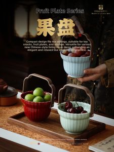 JIXIANSHENG | Ceramic Handheld Gourmet Serving Plate