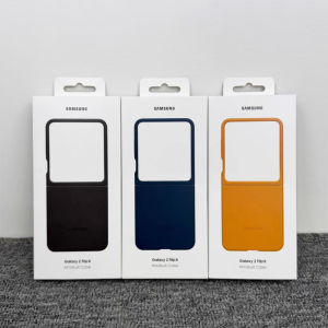 Samsung | Kindsuit Leather Case For Samsung Galaxy Z Flip8 Flip 8 Luxury Bio-Based Skin Feel Cover Slim Shockproof Matte Protective Cover