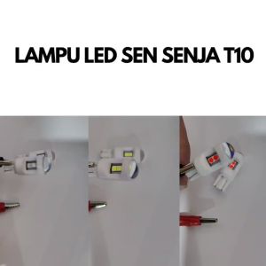 Lampu Led T10 Kramik Lampu Senja Cristal Anti Panas Universal Motor Mobil