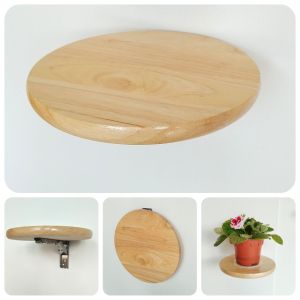 Simple Wall Shelf Folding Plants Hanging Shelf Small Round shelving Wall-To-Wall