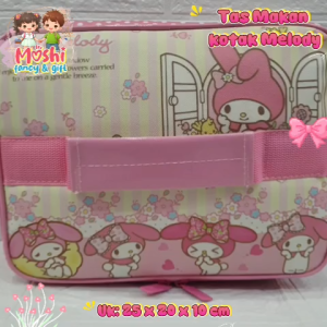 Tas Makan Sanrio Melody / Tas Bekal Melody Jendela / Lunch Bag Melody Kotak / Tempat Bekal Melody