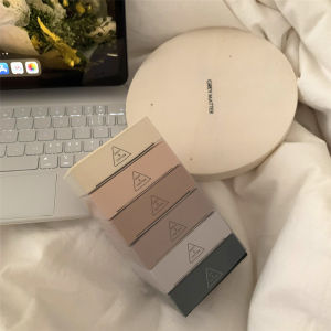 กางเกงชั้นในไนลอนเอวกลางสําหรับหญิงสาวผู้ใหญ่ชุดชั้นในผ้าฝ้ายผ้าไหมน้ําแข็งที่มองไม่เห็นแห้งเร็วสีบริสุทธิ์สไตล์เรียบง่าย