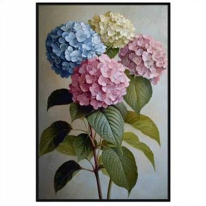 Tranh hoa cẩm tú cầu. Tranh treo tường dán tường sơn dầu tranh trí canvas. CGI-1450