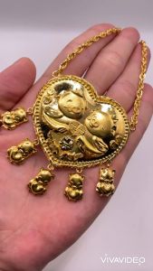 Dây chuyền cô dâu hình con heo mạ 24k Vòng cổ trang sức ngày cưới dành cho cô dâu hình con heo trangsucmoiluatuoi.RIN