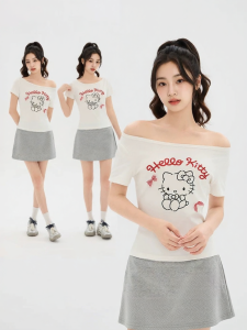 SANFU | Elegant Bow Decorated Womens T-Shirt