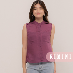 RIMINI - Atasan Cewek Blus Casual Putungan XS-XL - Jesla Double Pocket Sleevesless Top CC29873