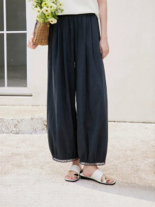 XIANGYING | Wide Legged Light High Waisted Balloon Casual Pants