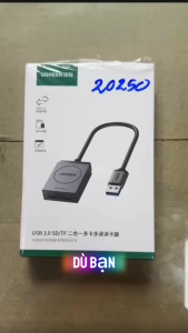 Đầu đọc thẻ nhớ Micro SD/ SD chuẩn USB 3.0 Ugreen 20250 Chính Hãng