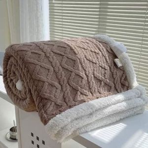 ผ้าห่มขนแกะ ผ้านุ่ม เนื้อแน่น ห่มอุ่น ขนาด 8ฟุต