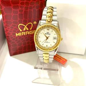Mirarege Rx Permata Kombinasa/Silver list Gold Jam Tangan Wanita Original Mirage Tahan Air Tanggal Aktif Stainless Steel Garansi Original
