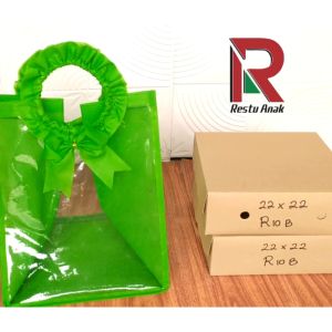 Tas Mika Ring Bulat Dos 22 / Tas Hajatan Mewah Terbaru Mika Bulat BM-22 / GiftBox / Goodiebag Mika