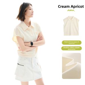 Layered Polo Collar Short Sleeve T Shirt