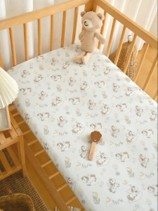 ANYOUBI | Bamboo Fiber Double Layer Gauze Crib Sheet