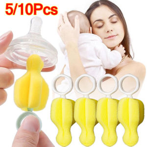 1/10Pcs Sponge Brush for Baby Milk Milk Bottle Nursing Bottle No Dead Angle Cleaning Brush Pacifier Cleaning Tools