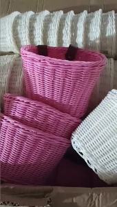 Kids Bicycle Basket+Bell+Tassel+Stickers Set Kids Front Handlebar Rattan Handwoven Bike Basket Cycling Accessories