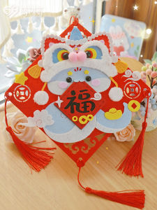 New Year Snake Year DIY Felt Material Kit Spring Festival Couple Childrens Handmade Decorations Gifts Lucky Patch Crafts