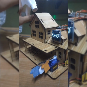 Smart Ampaian Auto Hujan ESP32 Rain Sensor Servo WiFi Blynk OLED Display Projek Arduino DIY Kit