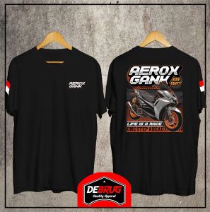 debrug baju otomotif  yamaha aerox gank /kaos aerox kualitas distro