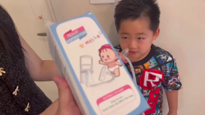 เครื่องดูดน้ํามูกเด็ก เครื่องดูดน้ำมูกด้วยมือ พร้อมระบบทำความสะอาดง่าย แบบพกพา ล้างอาการคัดจมูก