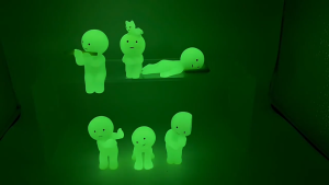 Sonny Angel Smiski Hippers Blind Box Mini Luminous Green Doll Sonny Angel Mobile Phone Ornament