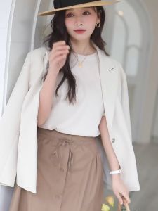 Áo Thun Nữ Áo Phông Tay Ngắn vải cotton cao cấp mềm mại thoáng mát màu trơn thanh lịch YOLUMI