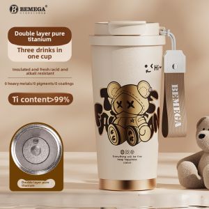 Bemega | Cốc Cách Nhiệt Đôi Mới Titanium
