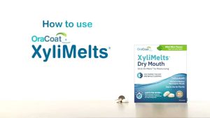 OraCoat XyliMelts Dry Mouth Stick-On Melts Fast Relief from Dry Mouth with Xylitol (40 Count)