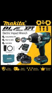 Makita 1800NM brushless electric impact wrench heavy duty Japan Cordless Two batteries
