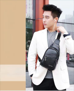 ARCTIC HUNTER กระเป๋าผู้ชาย กระเป๋าคาดอกผช กระเป๋าคาดอกผู้ชาย คาดหน้าอกผู้ชายกันน้ำหนังนุ่มสไตล์เกาหลีแบบใหม่กระเป๋าสะพายพาดลำตัวแบบลำลองหลายกระเป๋าสะพายไหล่กระเป๋าที่เรียบง่าย