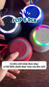 Loa Bluetooth Mini FLIP6 RGB Âm Thanh Mạnh Mẽ  Bass Chuẩn  Kết Nối Bluetooth 5.3 Ổn Định  Tương Thích Với Mọi Dòng Máy Bluetooth Thông Minh
