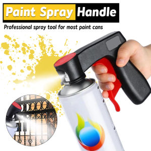 Ellebreen Universal Reusable Plastic Portable Spray Paint Handle for Car/Wheel/Wall DIY Painting Assistance