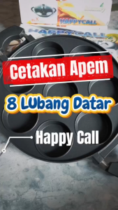 Cetakan Kue Lumpur 8 Lubang Happy Call Martabak Apem Terang Bulan Mini