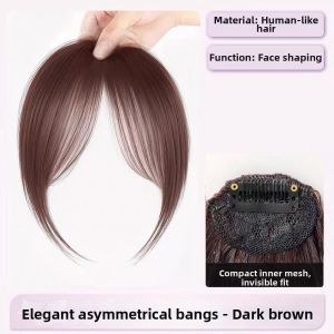 Natural Real Hair Airy Fringe Fake Bangs