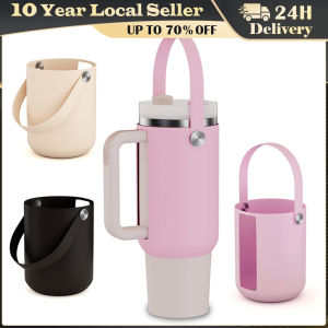 Cup Protective Sleeve Reusable Water Bottle Boot with Portable Handle Water Bottle Protector Silicone for Stanley Cup 40oz