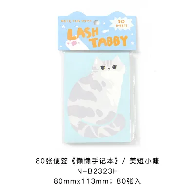 80 Sheets Daily Do It Check List Memo Pad Scrapbooking INS Cartoon Message Paper Kawaii Cute Sticky Notes School Supplies