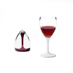 ชุดแก้วไวน์ Joie ทรงเรขาคณิต ดีไซน์เก๋ไก๋ น้ำหนักเบา ทนทาน แก้วไวน์แบบพับได้ แก้วไวน์แบบมีจับ แก้วไวน์แบบมีจับ