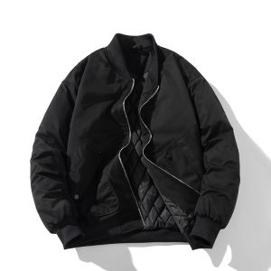 Spring Autumn and Winter Coat Men Fashion Brands MA1 Pilot Jacket Parka Casual plus Size Loose Thick Baseball Cotton-Padded Jacket