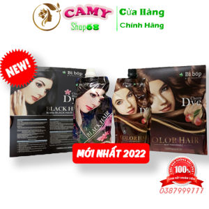[FreeShip Max] BIBOP - Thuốc nhuộm tóc BIBOP phủ bạc túi 500mlx2 ăn bạc 100% hàng công ty Camy shop68