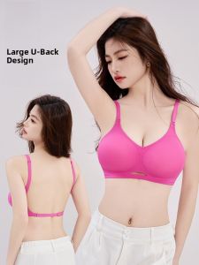 MONCAICHAN | เสื้อชั้นในไร้โครง U เอวสำหรับผู้หญิง ชุดชั้นในแบบเกาะอก ทรง V ไร้ตะเข็บ ทรงเสริมหน้าอก ชุดชั้นในแบบสวมสบาย