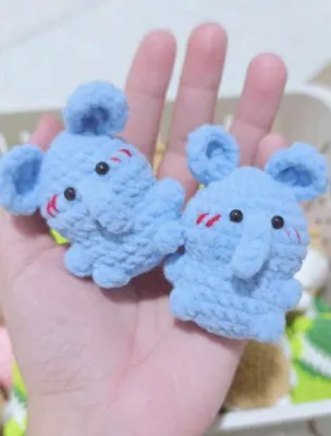 Thú len mini siêu đáng yêu bằng len nhung handmade