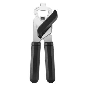 Heavy Duty Stainless Steel Manual Can Opener with Comfort Grip Handle Multifunctional Bottle Opener Easy to Use Durable Design